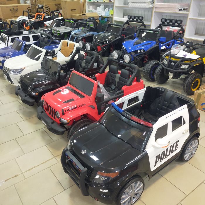 Дитячі електромобілі, квадроцикл, багги, мотоцикл, джип.