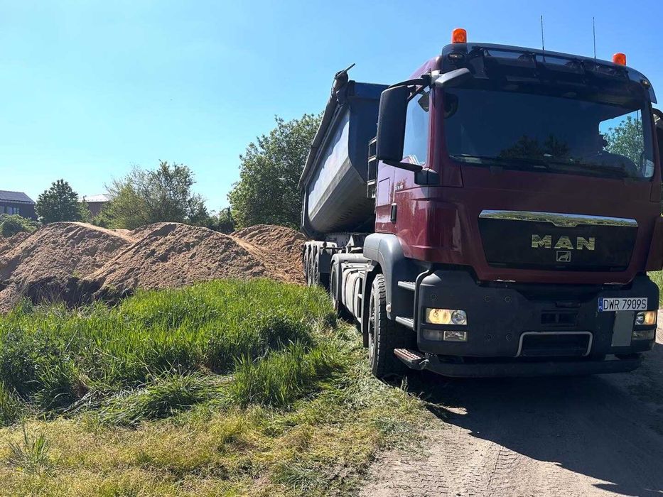 Transport ziemi, kruszyw, piasku 1/12 ton, 20/26 ton, Wywozy