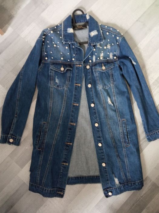 Katana jeansowa długa