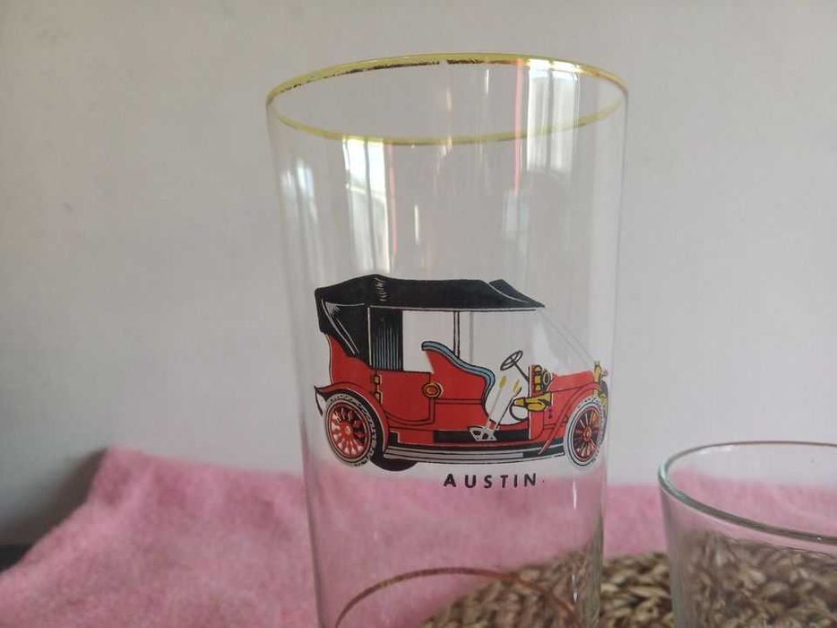 Conjunto de Copos Coleção de Carros Vintage