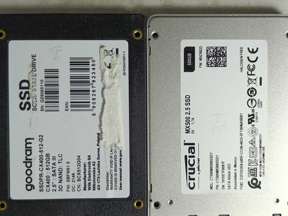 SSD диск ССД 512GB 90-97% здоровя! Hynix Micron ADATA надійний та якісний ССД!