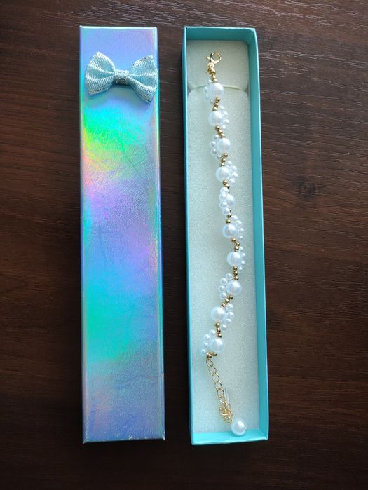 Bransoletka z perełkami + etui