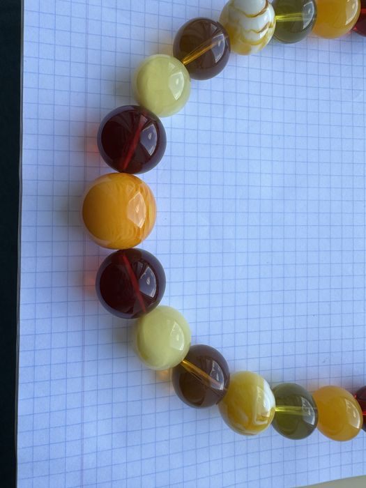 Велике Намисто Бурштин Бусы Янтарь Натуральный