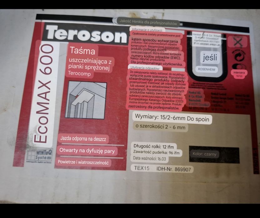 Tasma uszczelniająca