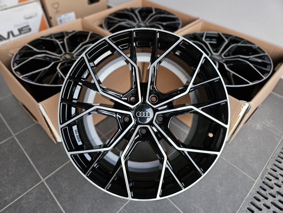 Audi 19 " Nowe 5x112 A3 / S3 8V 8Y 8P / Q2 / Q3 Felgi Czarne Poler TÜV