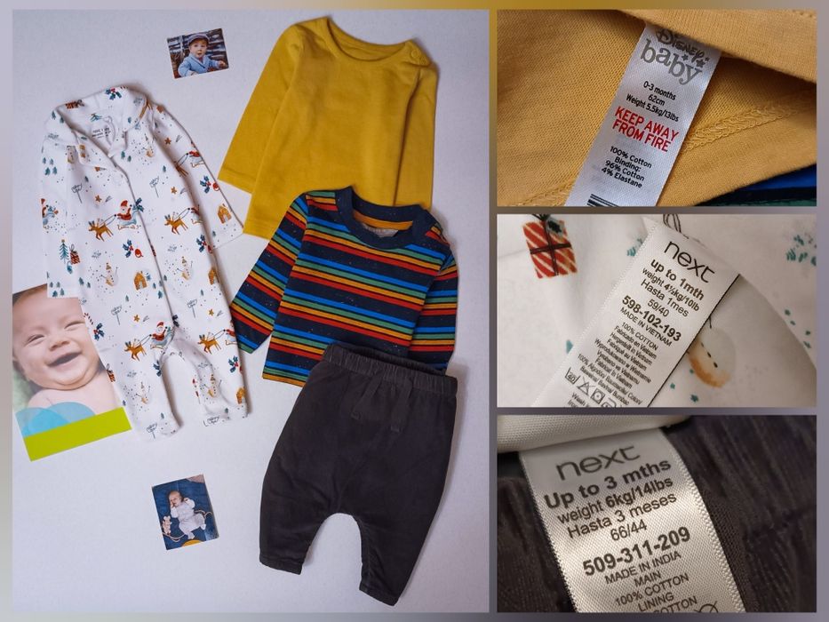 Пакет 0-6 міс. для хлопчика мальчика боді чоловічки в пологовий