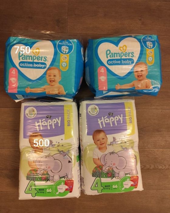 Памперсы 1 4 5 6 pampers Huggies happy