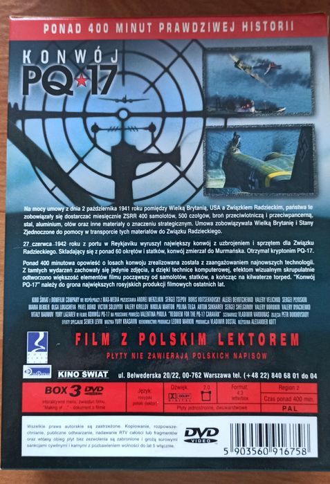 Konwój PQ*17 box 3 płyt DVD odcinki od 1 do 8