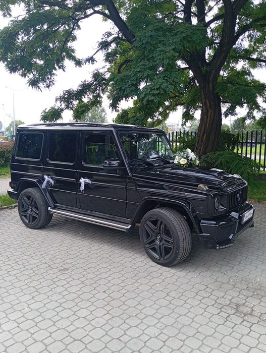 Auto samochód na ślub wesele Mercedes G klasa galenda wynajem