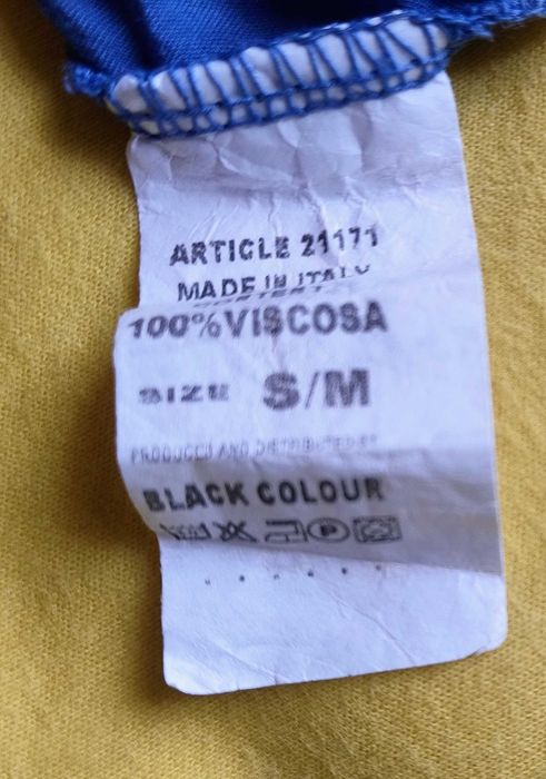 Sukienka letnia Black Colour S/M 100% wiskoza | Boho asymetryczna Tie-Dye błękitna