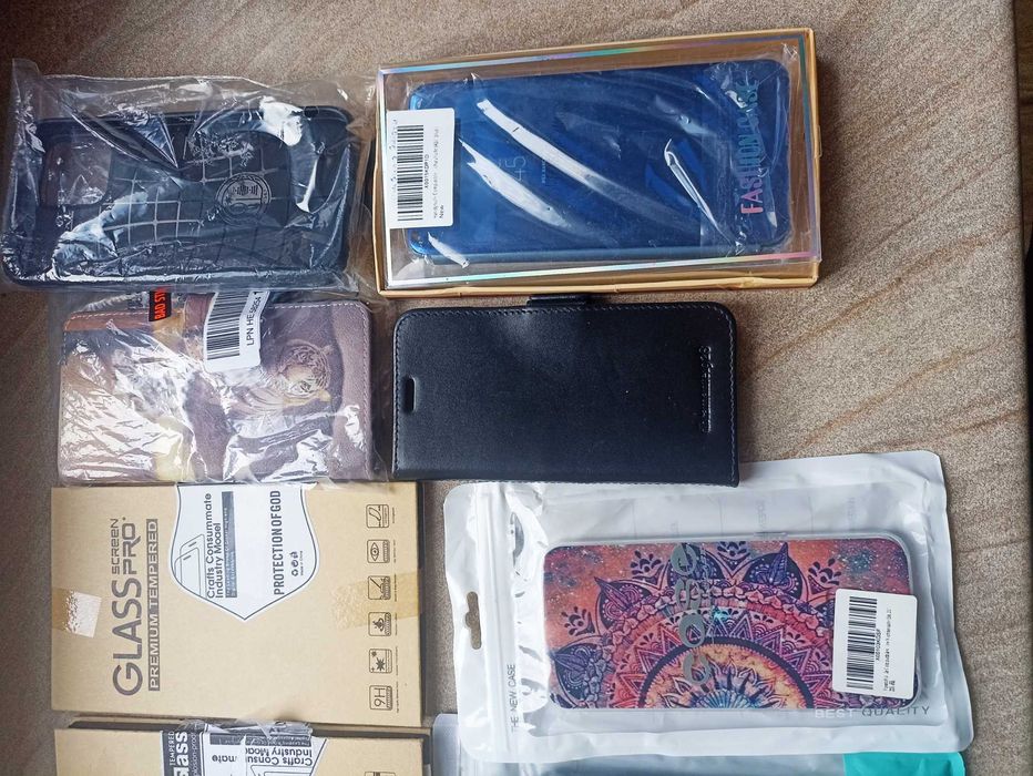 Zestaw szkła na telefon, pokrowce +gratis