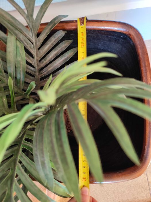 Conjunto dois vasos castanho