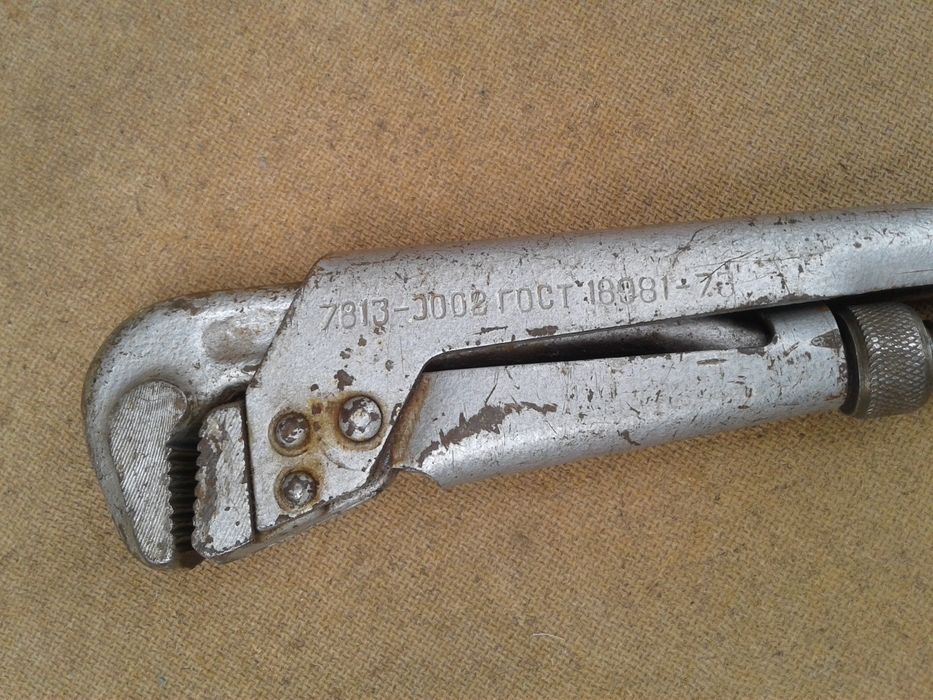 Ключ разводной # 2 СССР трубный , газовый , розвідний ключ СРСР