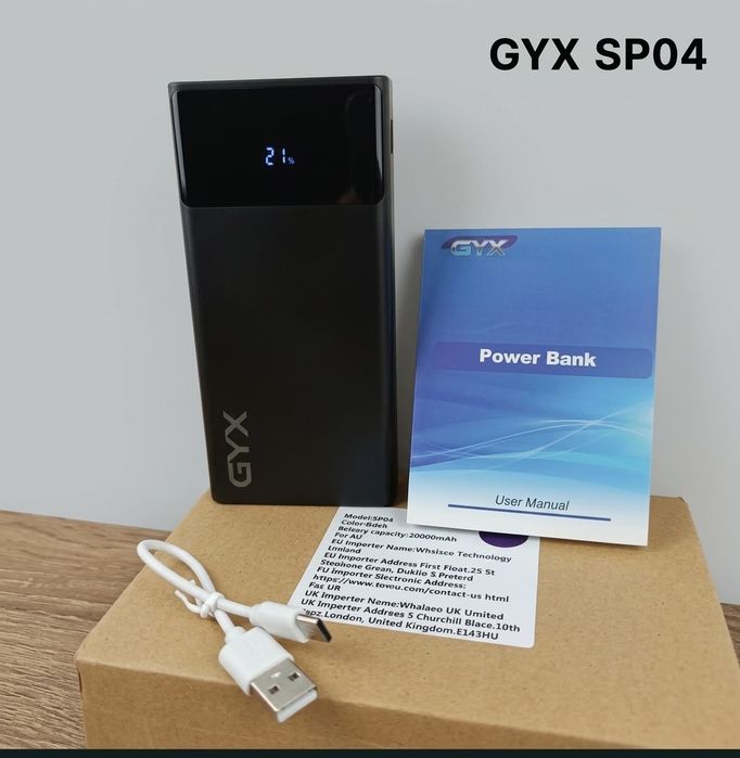 Павербанк 20000 mAh GYX SP04 22.5W Новий
