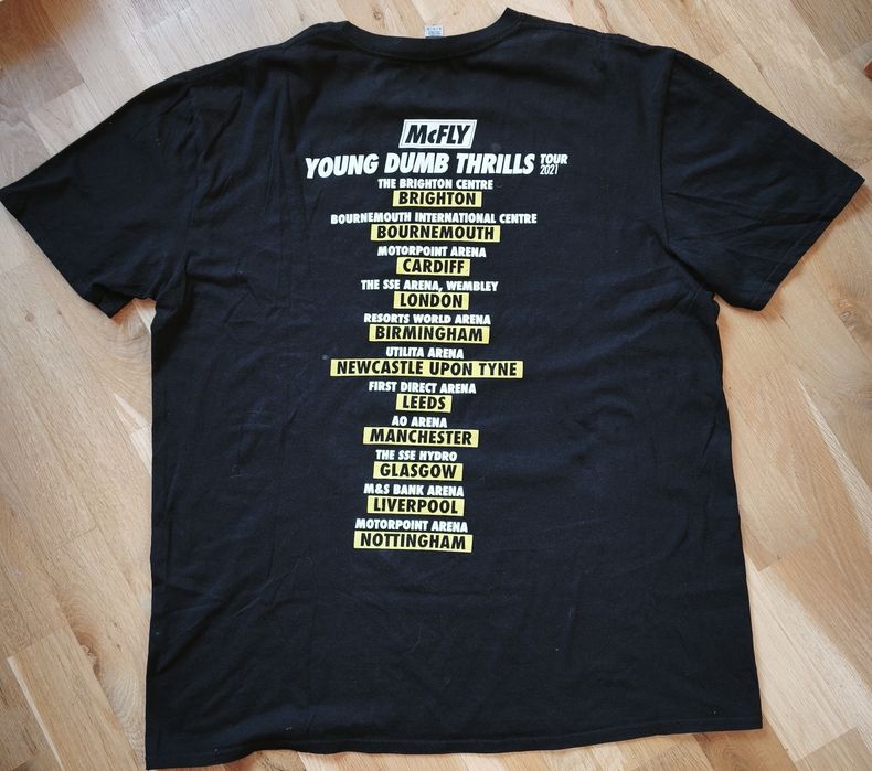 Koszulka koncertowa McFly Young Dumb Thrills