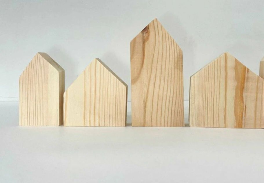 Деревянные домики заготовки