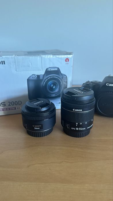 Canon EOS 200D + 50mm + 18-55mm | Kit Completo