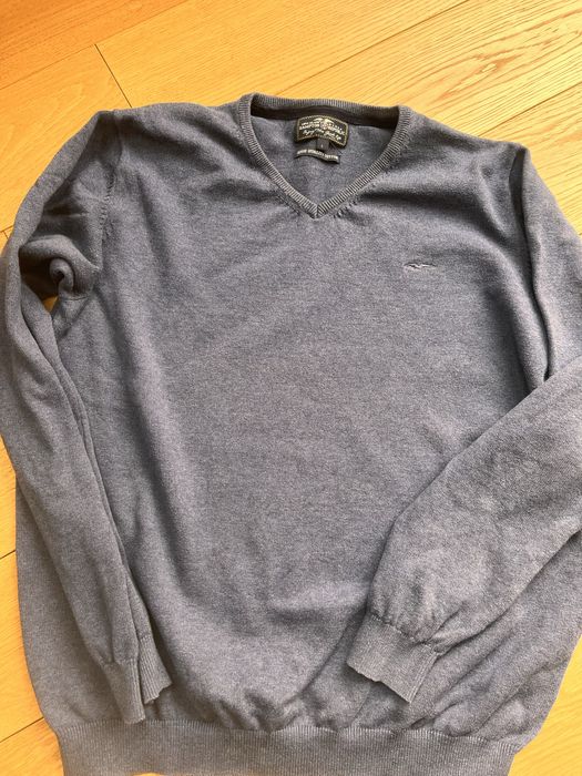 Sweter męski niebieski Hampton Republic L