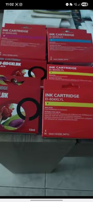 Tinteiros Epson 604XL novos - Alto Rendimento