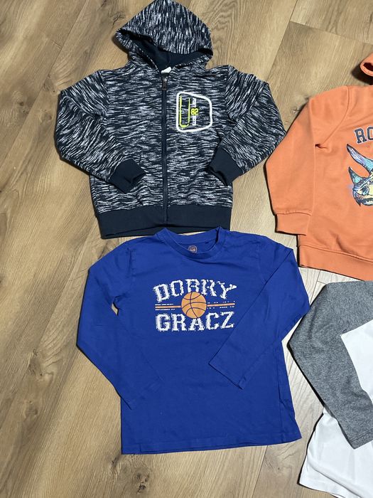 Zestaw bluza i bluzka 6 sztuk rozmiar 134