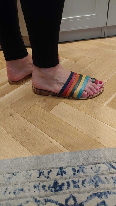 Klapki skórzane Venezia roz 40