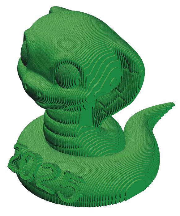 3D-пазл, Змія, символ 2025 року