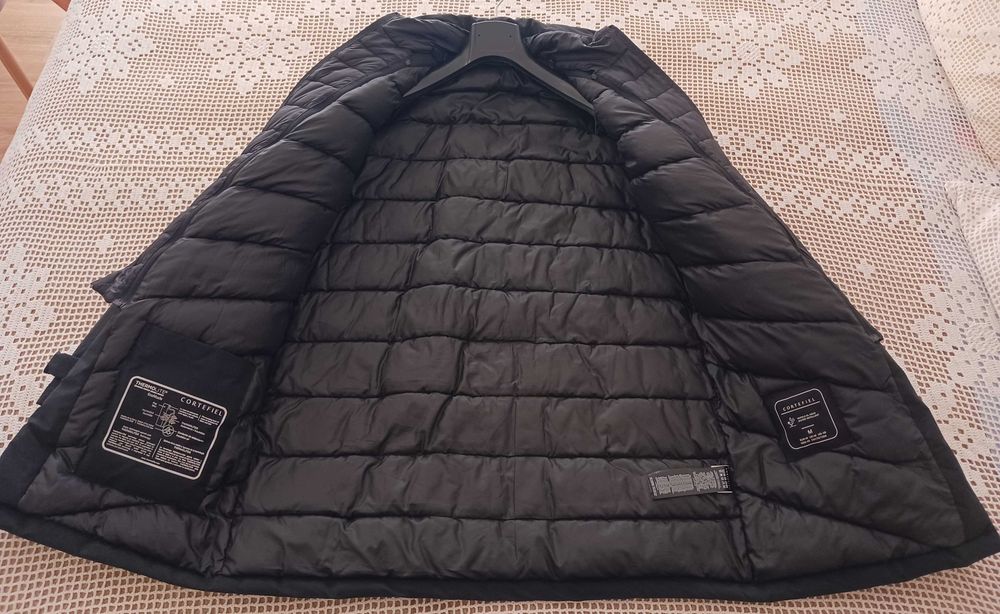 Parka/Impermeável com capuz removível para homem