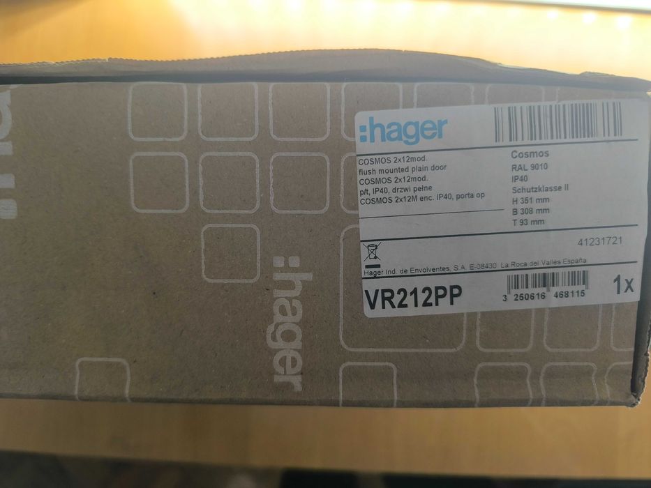 Rozdzielnica podtynkowa Hager Cosmos 2x12