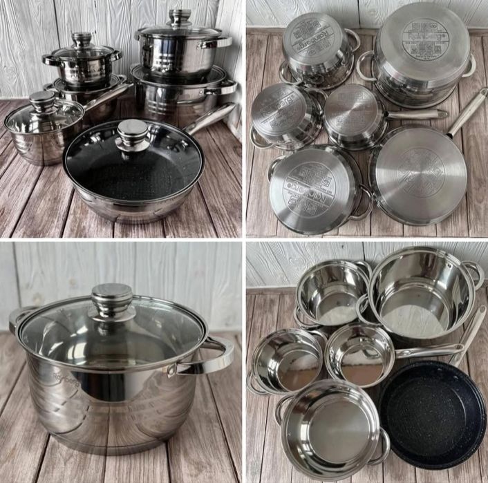 Набір з трьох кастрюль Rainberg