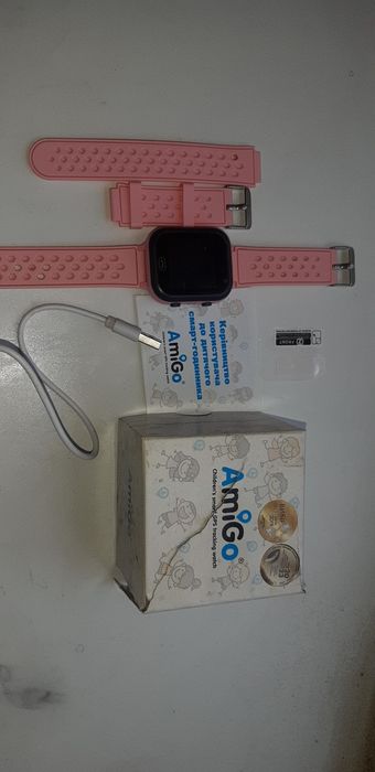 Дитячій смарт годинник GO009 Camera+LED pink