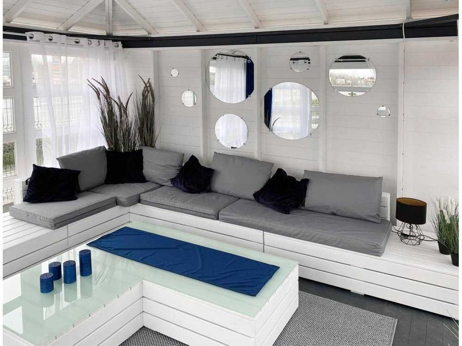 Zimowy ogród, altana przeszklona, domek, altana drewniana, P14 8x4