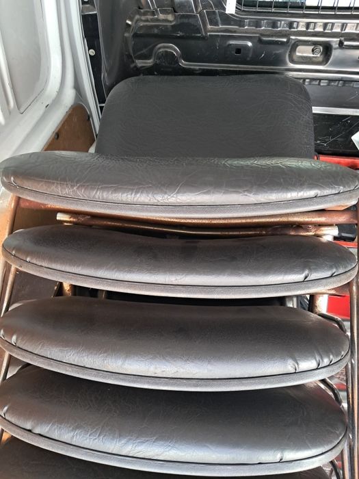 Krzesła 6 komplet metalowe