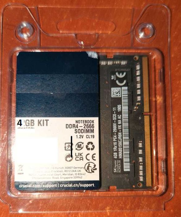 Пам'ять Apple A2115 DDR4 2133MHz So-Dimm