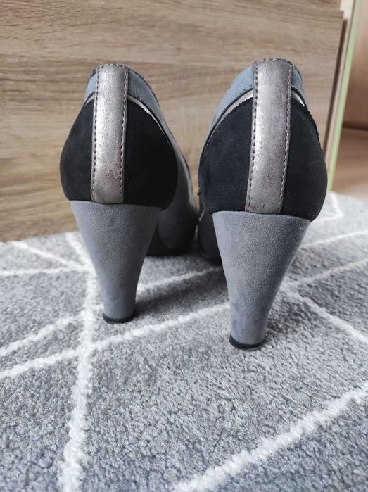 buty przejściowe na solidnym obcasie roz. 41