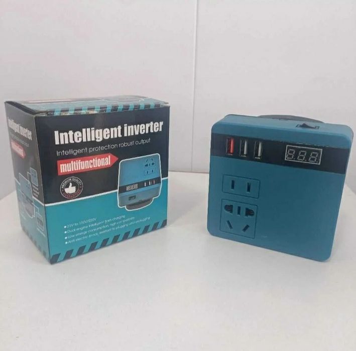 Інвертор 220V для акумулятора Макіта  21v  Makita аккумулятора