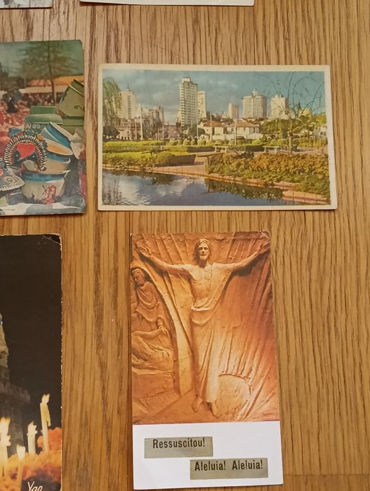 Lote  de 8 belos postais vintage e 1 pagela