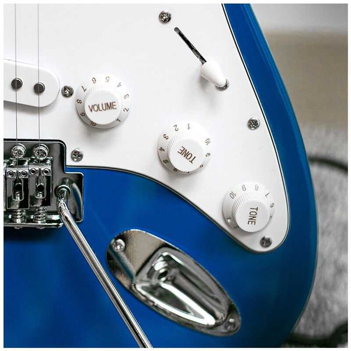 ZESTAW gitara elektryczna stratocaster wzmacniacz NN EG SET BLU