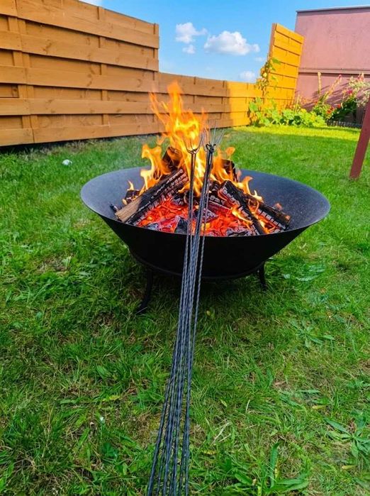 PIĘKNE PALENISKO ŻELIWNE Do ognisk Grilli i pikników