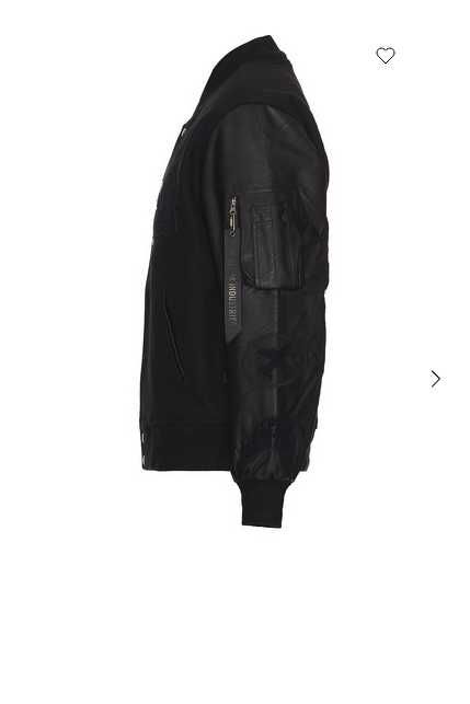 ALPHA INDUSTRIES Шкіряна університетська куртка MA-1 L/M