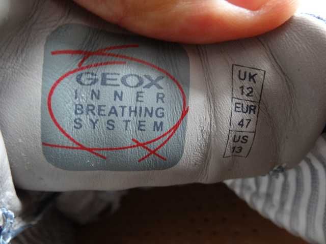 Buty GEOX roz 47 SKÓRA Półbuty Męskie