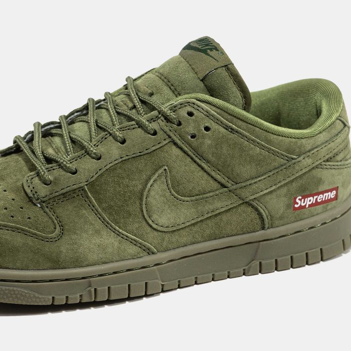 Мужские кроссовки Nike SB Dunk Low x Supreme "Olive" 40-45