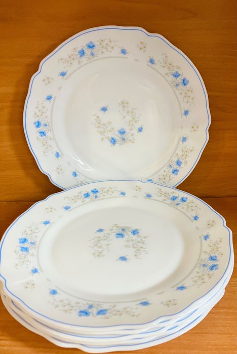 Zestaw talerzy 6 szt komplet PRL