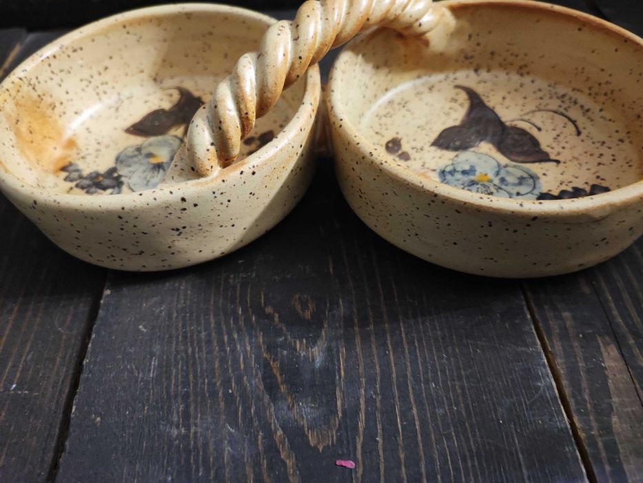 Ceramiczne miseczki koszyczek Vintage
