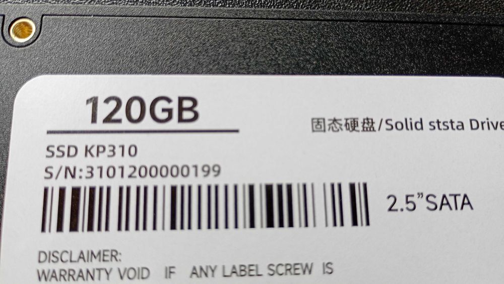 Disco rigido SSD 2.5 polegadas 120 GB. Novo