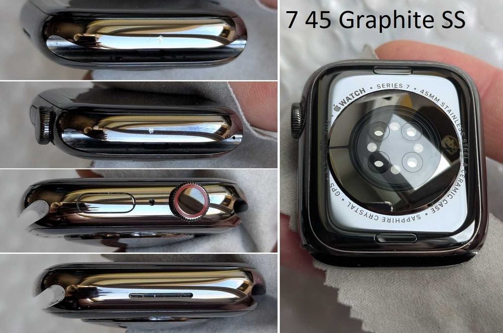 Stainless Steel рамка корпус заднє скло Apple Watch 4 44 6 40 7 8 45