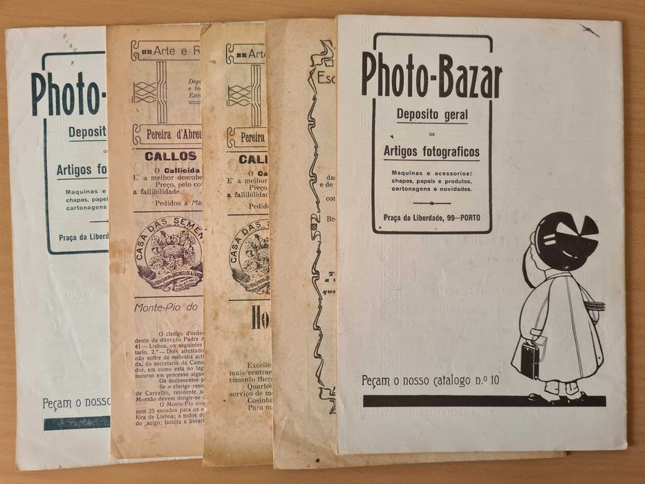 5 números da antiga revista "Ilustração Católica" de 1914 a 1918
