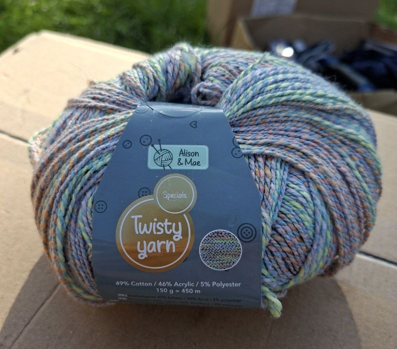 Wlóczka Multikolor Włóczka Akrylowa Wlóczka Bawetniana Kolorowa 450m