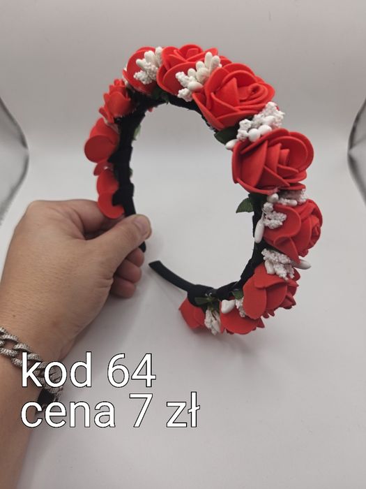 Ozdoby do włosów z róż piankowych