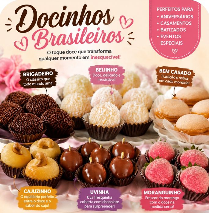 Docinhos Brasileiros por encomenda