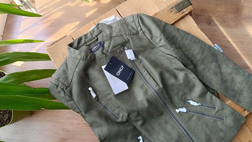 ONLY Kurtka damska o wyglądzie skóry, ONLAVA, Kalamata, 36